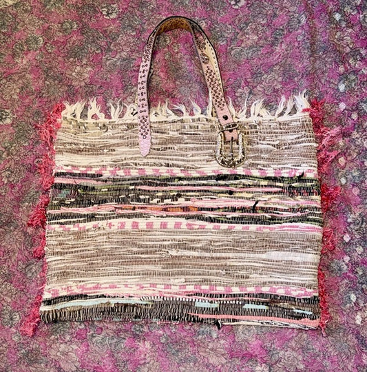 Reworked Rag Rug Giant Beach Tote