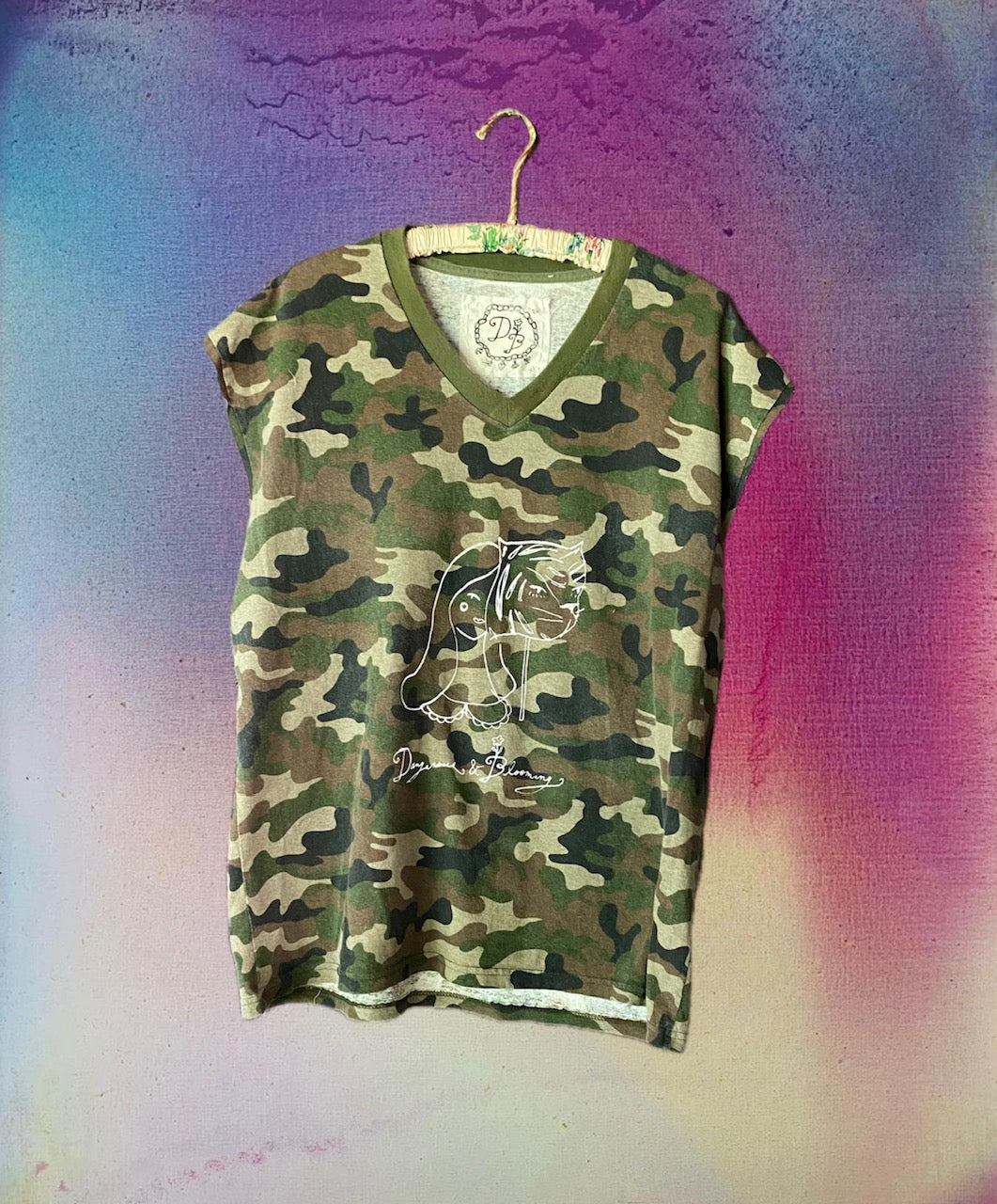 Dangerous & Blooming Camo Tee #8 Extra Large