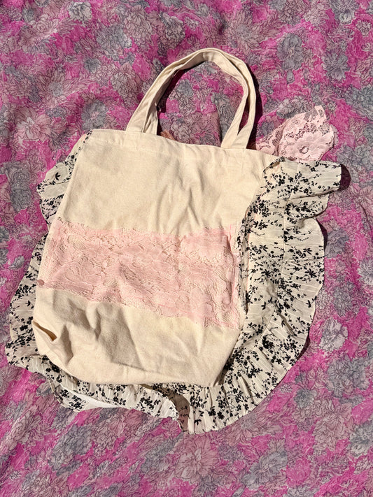 Pretty in Pink Draped Tote