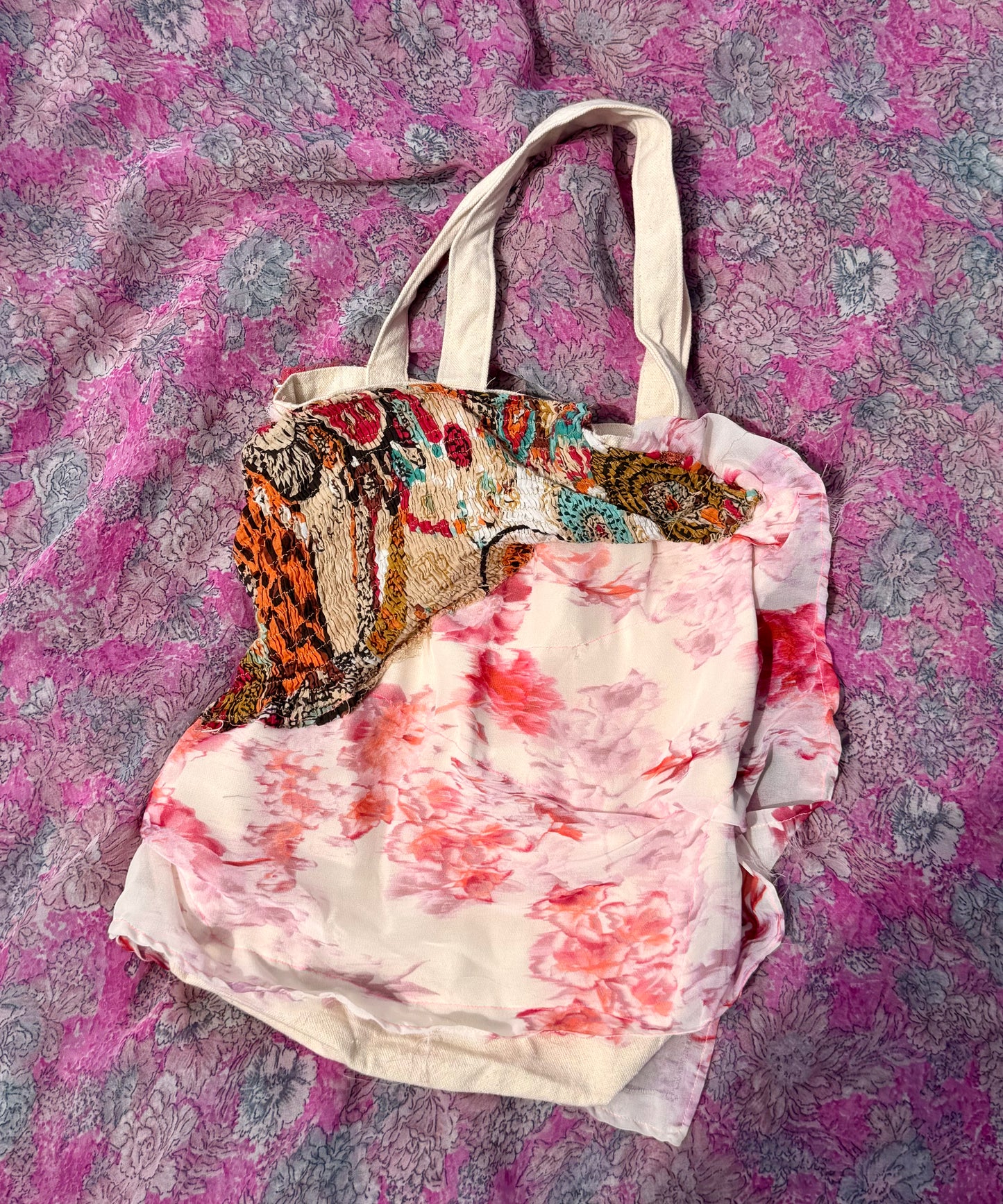 Boho Sequin Draped Tote