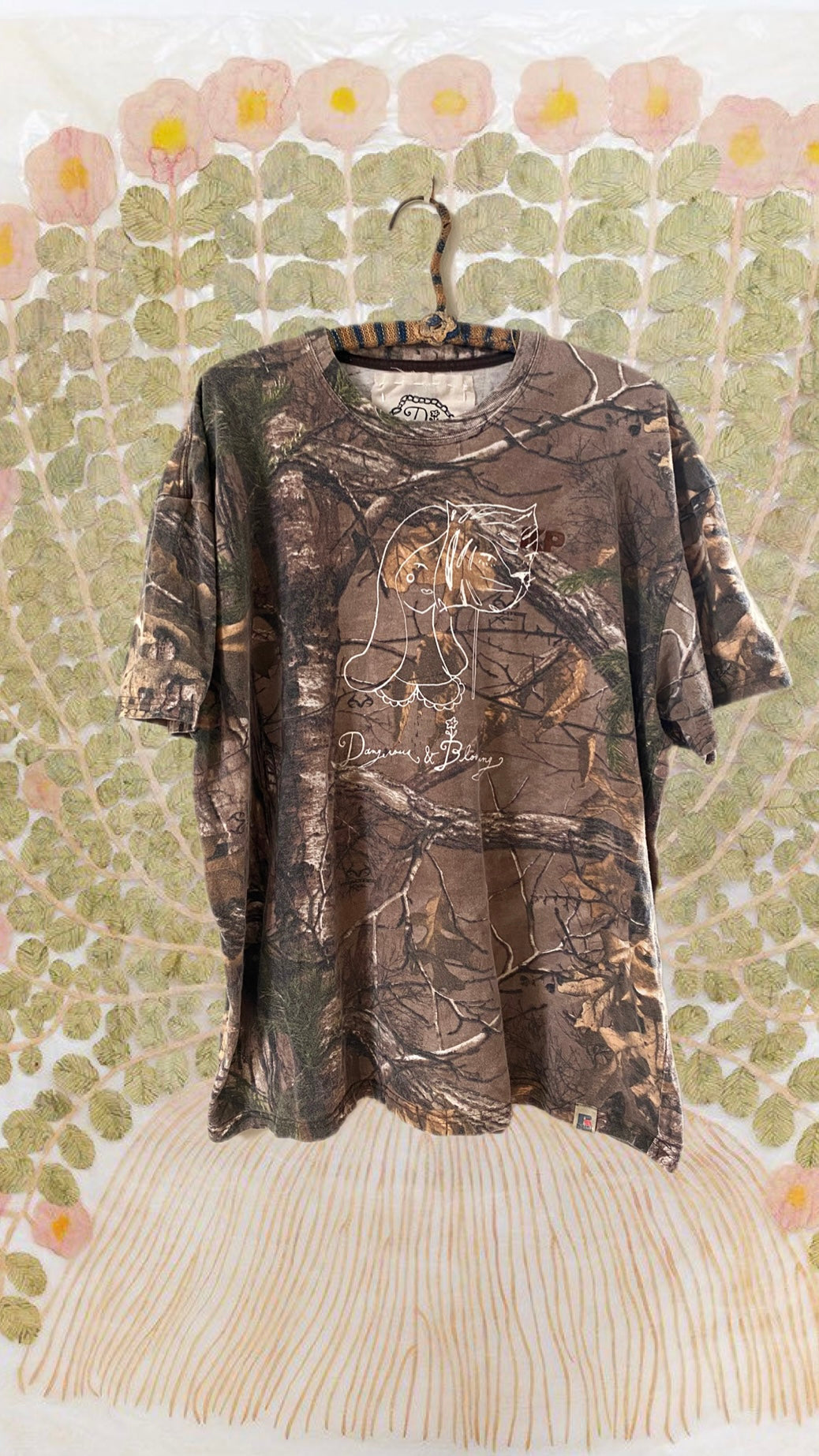 Dangerous & Blooming Camo Tee #15 Two Extra Large