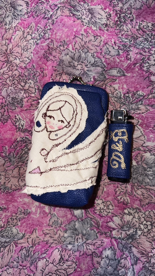 Embroidered Celestial Woman Lighter Case