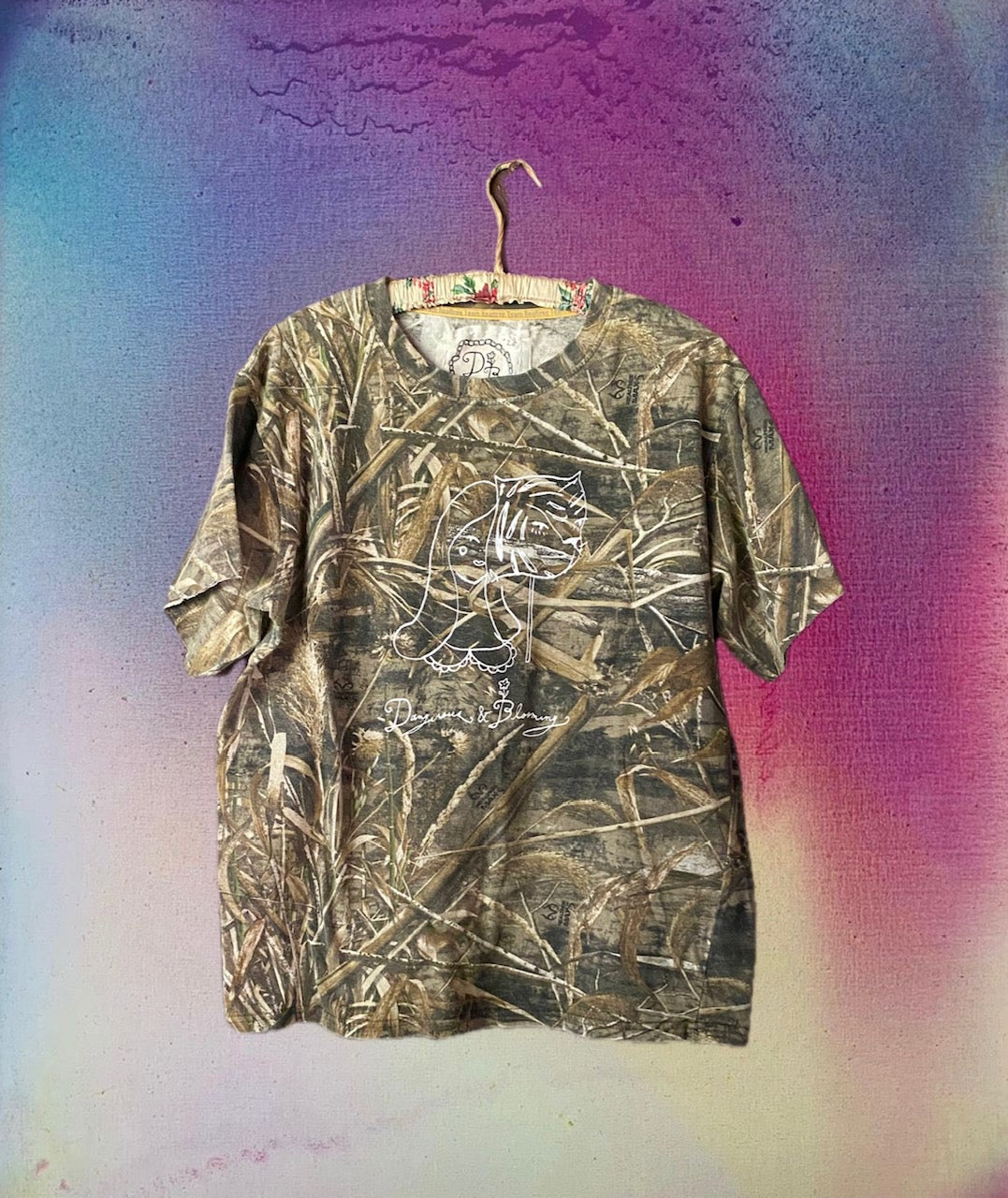 Dangerous & Blooming Camo Tee #6 Extra Large