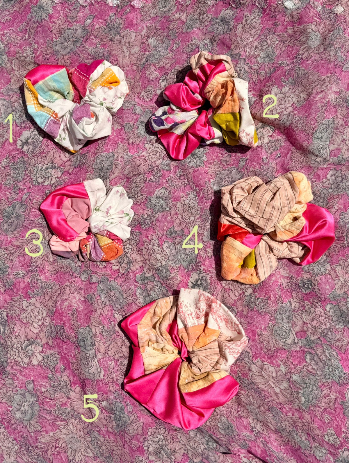 Handmade Patchwork Scrunchies