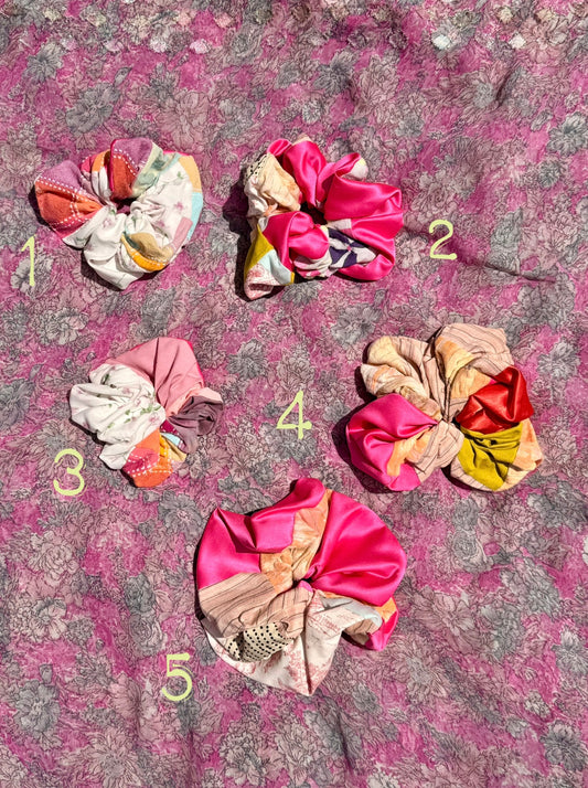 Handmade Patchwork Scrunchies