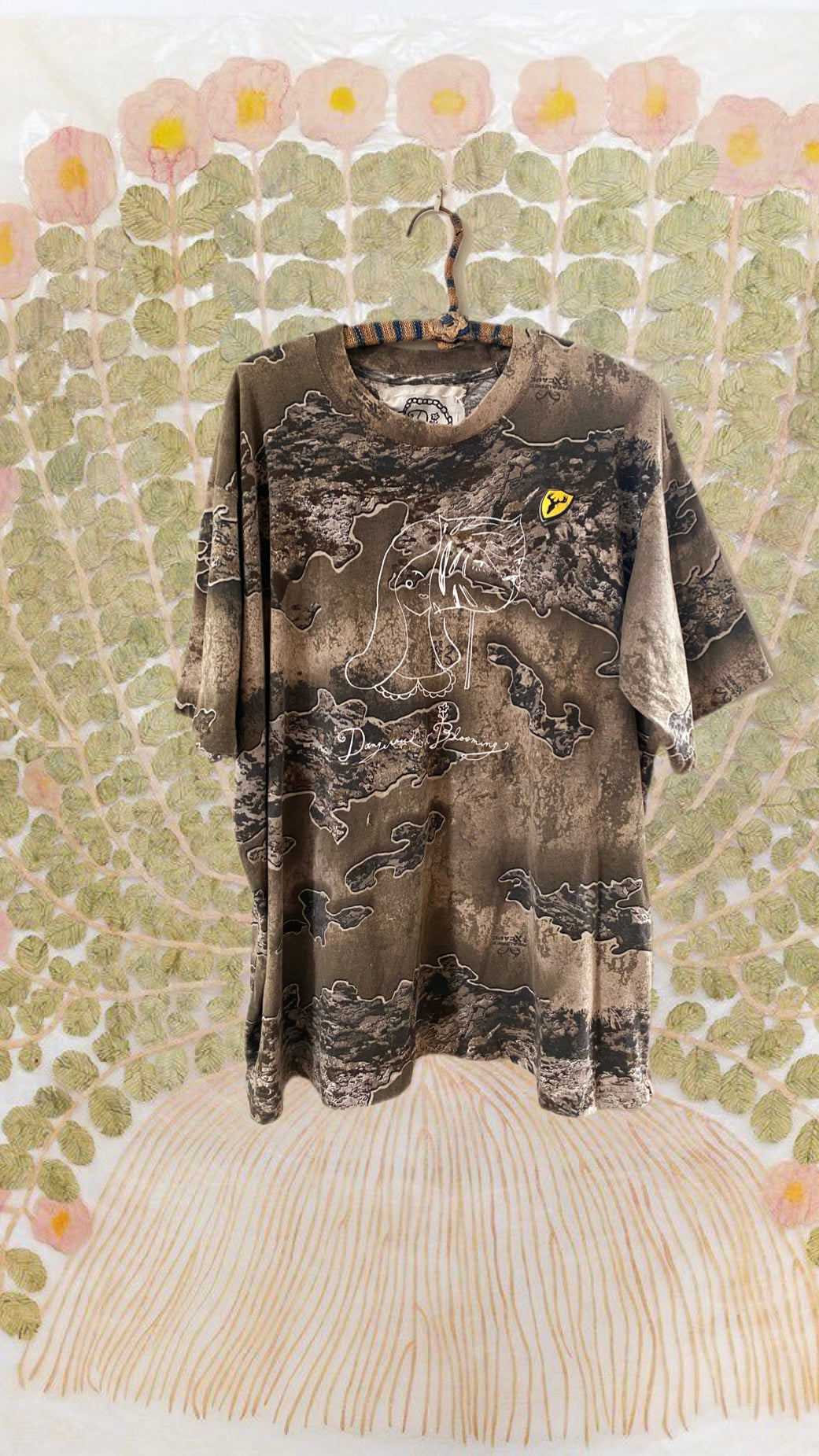 Dangerous & Blooming Camo Tee #16 Two Extra Large